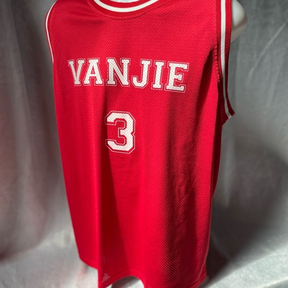 Red Sleeveless Jersey with Number 3 - Picture 3 of 5